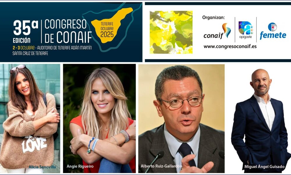 Avance del Programa del 35º Congreso de Conaif, que reunirá a más de 500 congresistas en Tenerife