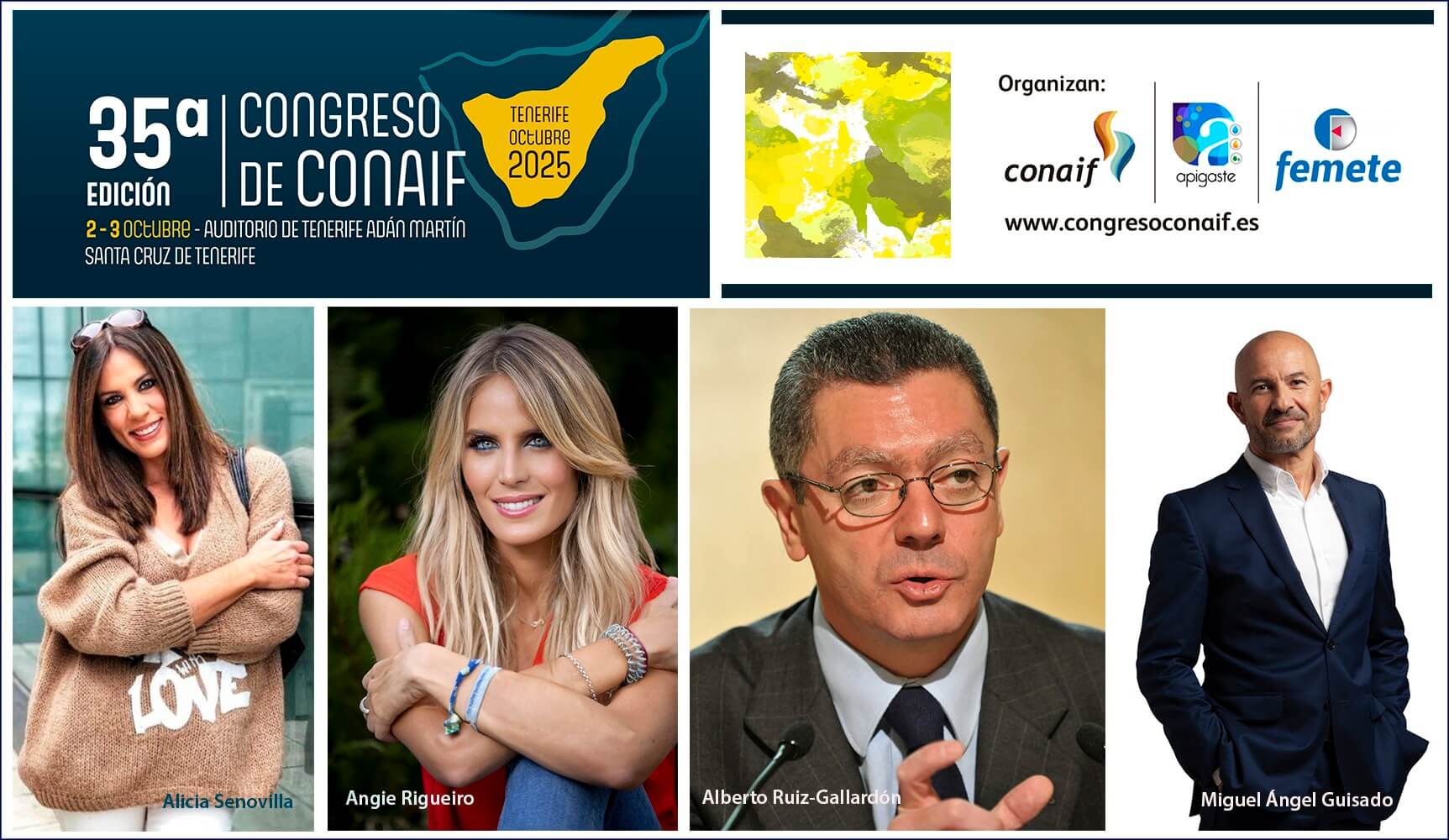 Avance del Programa del 35º Congreso de Conaif, que reunirá a más de 500 congresistas en Tenerife