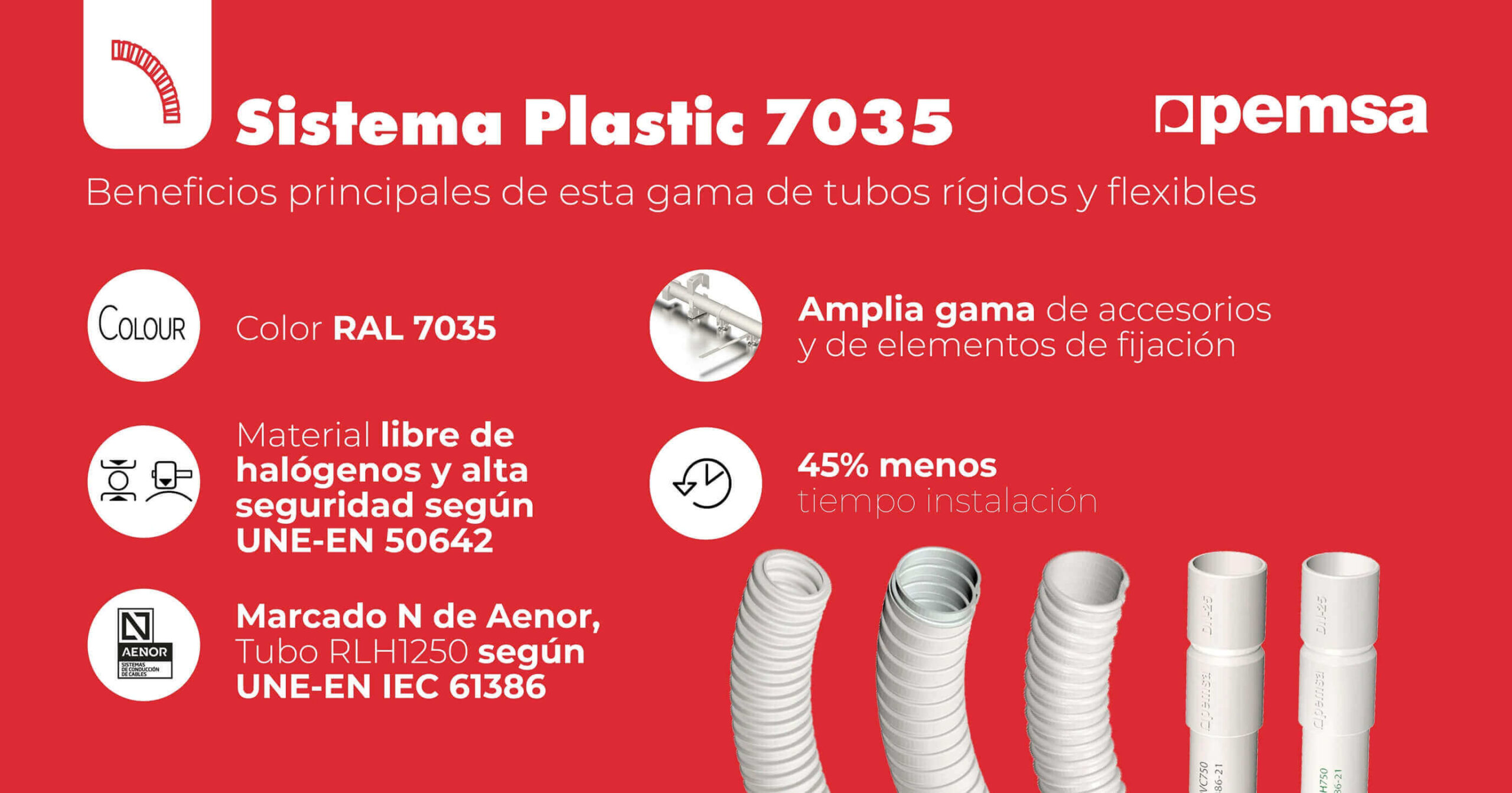Pemsa presenta su sistema de tubos Plastic 7035, garantía de seguridad y versatilidad