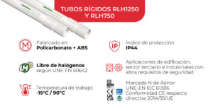 Modelos de tubos rígidos Plastic de Pemsa