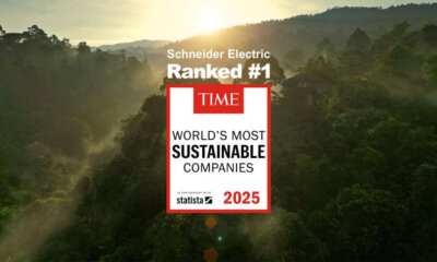 Schneider Electric reconocida de nuevo como la empresa más sostenible del mundo por TIME y Statista