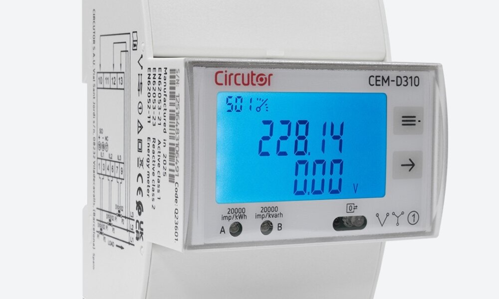 Circutor presenta los nuevos contadores de energía CEM para el control del consumo energético