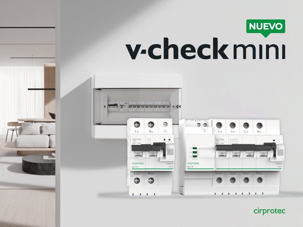 Cirprotec estrena V-Check Mini, nueva gama de protectores contra sobretensiones para ganar en tranquilidad