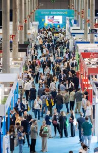 Una imagen de los pasillos del certamen