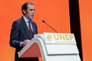 Rafael Benjumea, durante su intervención en la inauguración