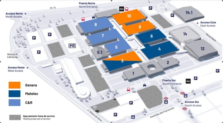 Convocatorias más destacadas de este martes 18 en la primera edición conjunta de Matelec y Genera
