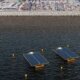Un proyecto pionero de fotovoltaica flotante en mar abierto, en fase de construcción en Vigo