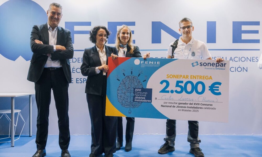 El oscense Carlos Larraz triunfa en el Concurso Nacional de Jóvenes Instaladores 2025
