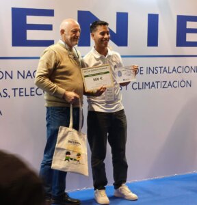 El oscense Carlos Larraz triunfa en el Concurso Nacional de Jóvenes Instaladores 2025