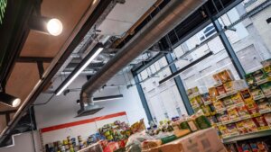 Proyecto de iluminación de Ansell Lighting para el Darley St Market en Bradford