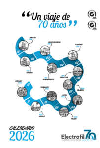 Electrofil presenta el logotipo conmemorativo de su 70º aniversario a través de su tradicional calendario