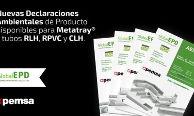 Pemsa amplía sus Declaraciones Ambientales de Producto a sus sistemas de tubos y a las bandejas Metatray®